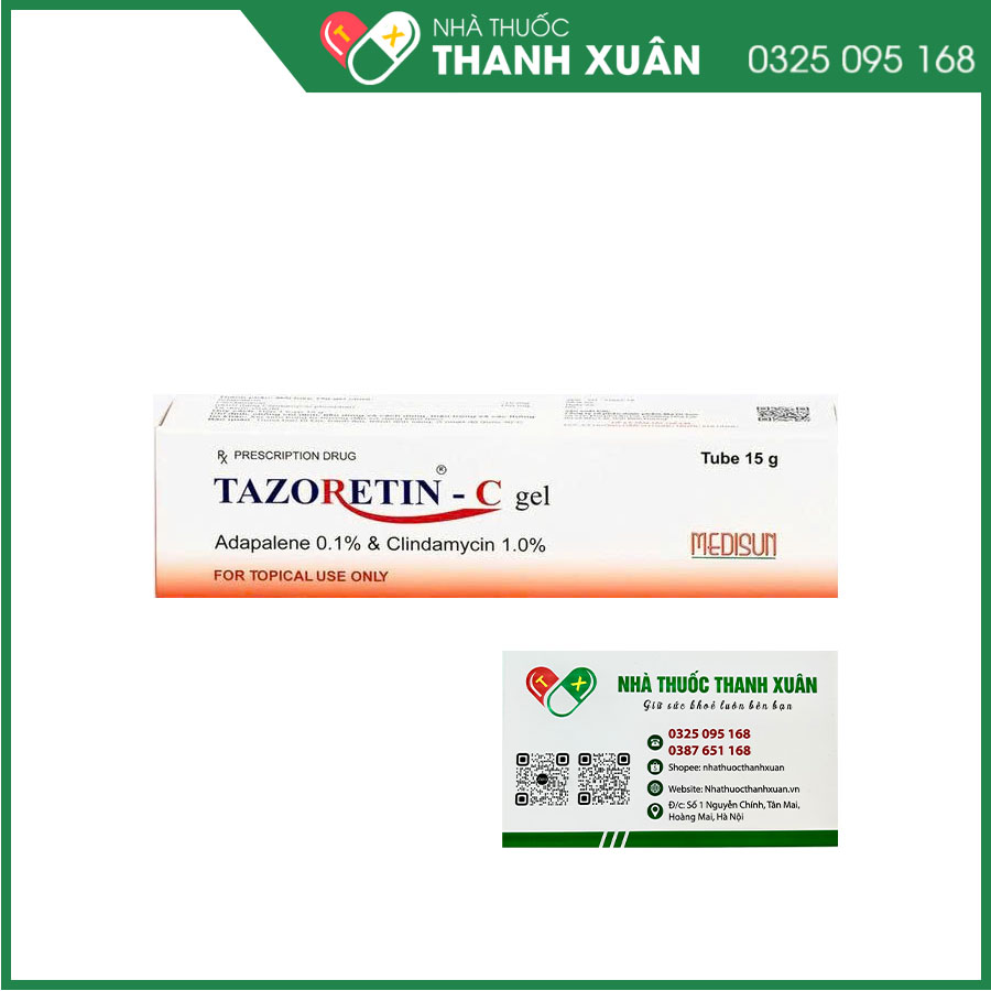 Tazoretin-C thuốc bôi ngoài da điều trị mụn trứng cá
